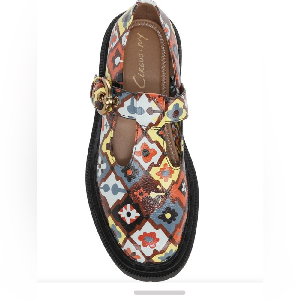 NIB!! Circus by Sam Edelman Emelia 70s retro patchwork Mary Janes! 7 1/2M